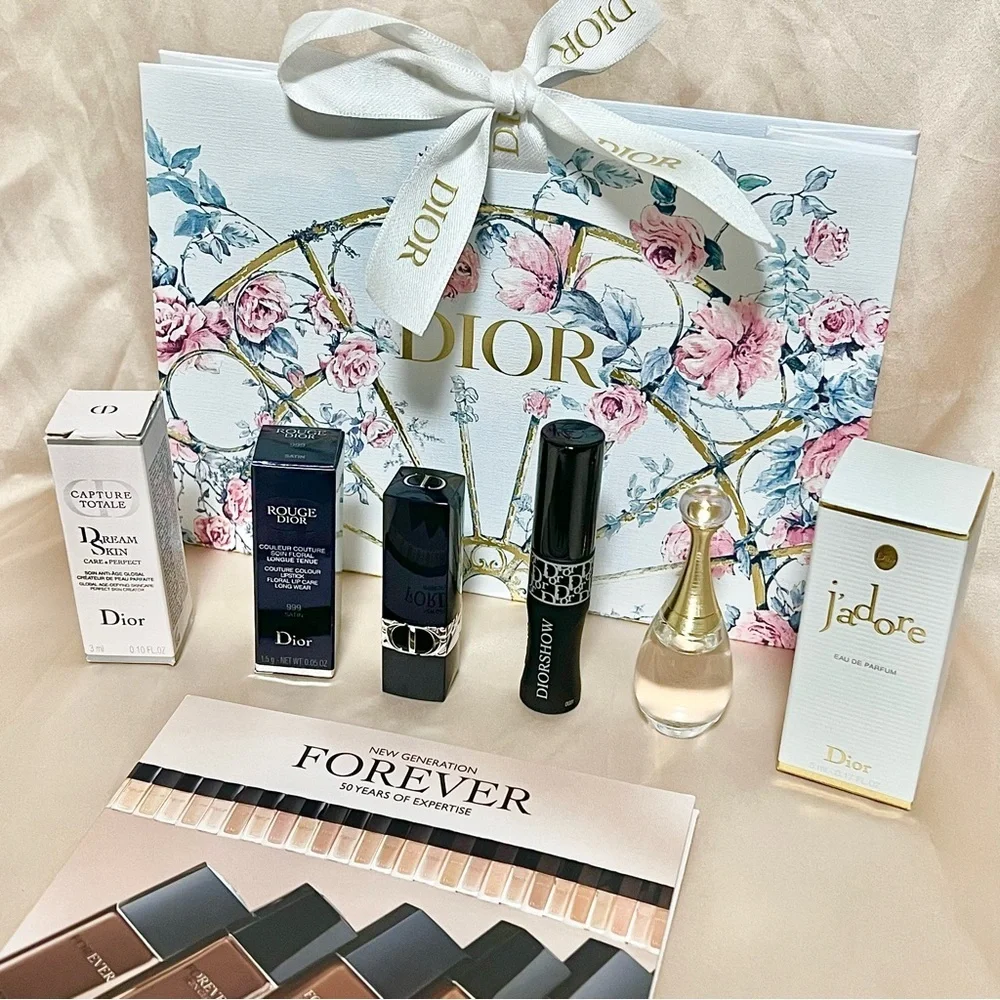 Dior Beauty Gift‎ Set - 6pc,Lipstick,Mascara,Foundation, Limited Edition … - Picture 3 of 11